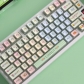 Luckly 104+18 Clear PC+PBT Dye-subbed Pudding Jelly Keycaps Set OEM Profile Mechanical Keyboard